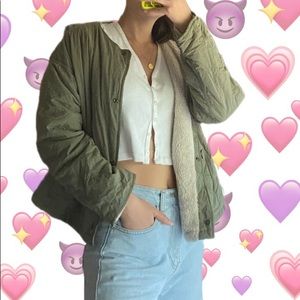 ZARA Reversible Cropped Down Jacket